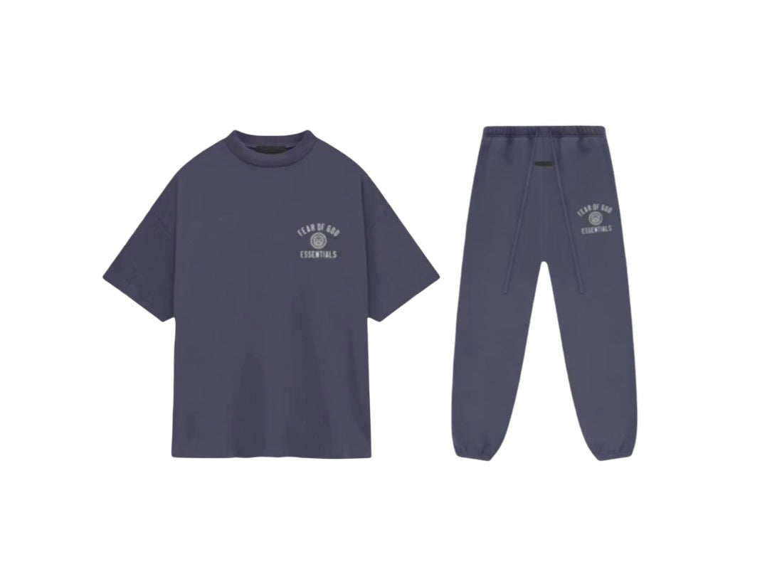 Essentials Fear Of God FW24 Marine Tee & Joggers set