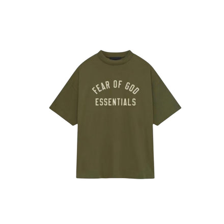 Essentials Fear Of God FW24 Military Green Tee