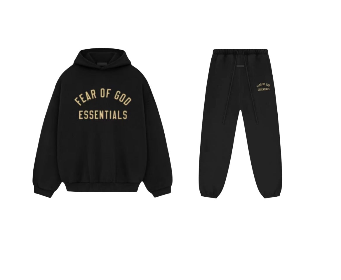 Essentials Fear Of God FW24 Black Tracksuit