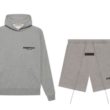 Essentials Fear Of God SS22 Dark Oatmeal Hoodie & Short Set