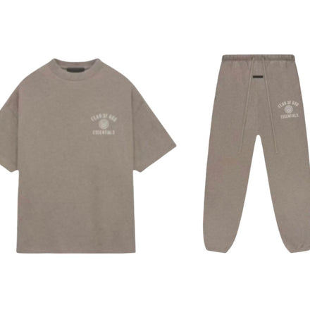 Essentials Fear Of God FW24 Heather Grey Tee & Jogger Set
