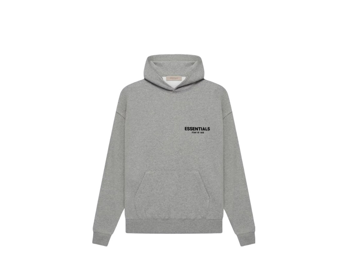 Essentials Fear Of God SS22 Dark Oatmeal Hoodie
