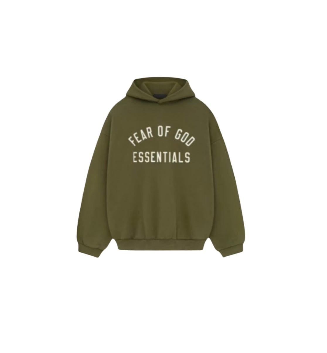 Essentials Fear Of God FW24 Military Green Hoodie