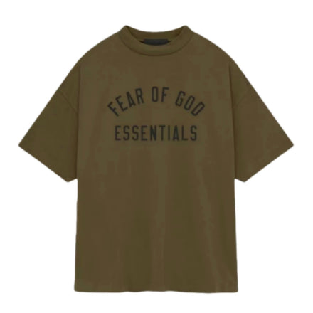 Essentials Fear Of God FW24 Olive Green Tee
