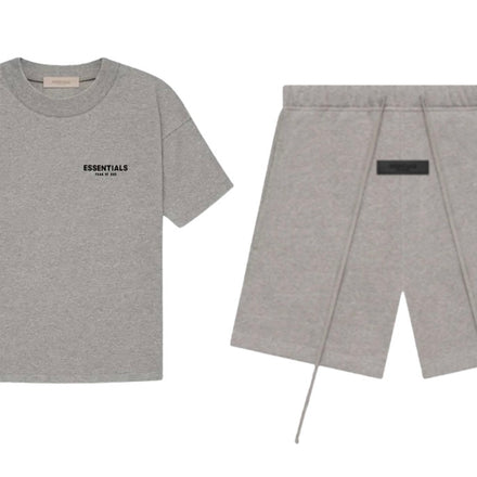 Essentials Fear Of God SS22 Dark Oatmeal Short & Tee Set
